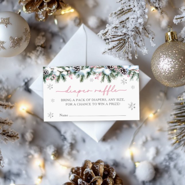 Baby It's Cold Outside Winter Diaper Raffle Enclosure Card (Creator Uploaded)