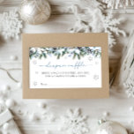 Baby It's Cold Outside Winter Diaper Raffle Enclosure Card<br><div class="desc">Winter Woodland Diaper Raffle Enclosure Card</div>