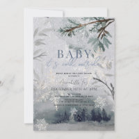 Baby It's Cold Outside Winter Forest Baby Shower