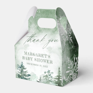 Baby It's Cold Outside Winter Forest  Favour Box
