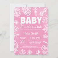 Baby its Cold Outside Winter Girl Baby Shower