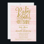 Baby It's Cold Outside Winter Girl Baby Shower Invitation<br><div class="desc">Baby It's Cold Outside Winter Girl Baby Shower Invitation</div>