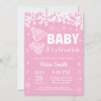 Baby its Cold Outside Winter Girl Baby Shower