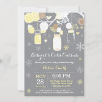 Baby its Cold Outside Winter Mason Jar Baby Shower