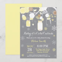 Baby its Cold Outside Winter Mason Jar Baby Shower