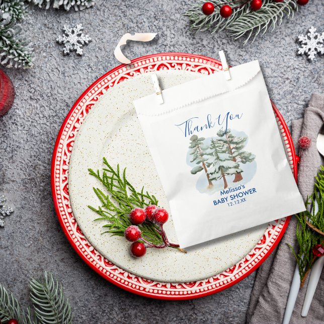 Baby Its Cold Outside Winter Snow thank you Favour Bags (Creator Uploaded)