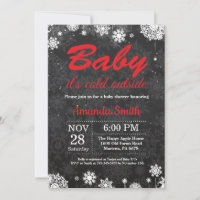 Baby its Cold Outside Winter Snowflake Baby Shower