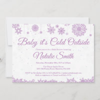 Baby Its Cold Outside Winter Snowflake Baby Shower