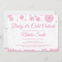 Baby Its Cold Outside Winter Snowflake Baby Shower