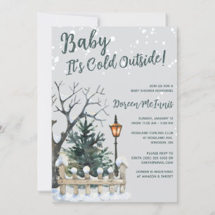 Baby It's Cold Outside, Winter Themed Baby Shower Invitation