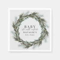 Baby its cold outside winter wreath baby shower