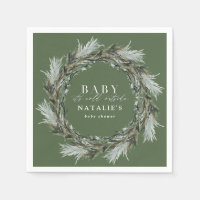 Baby its cold outside winter wreath baby shower