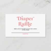 Baby it's Cold Retro Baby Shower Diaper Raffle