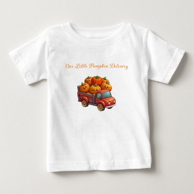 Baby Jersey- Autumn Baby Shower Jersey T-Shirt (Front)