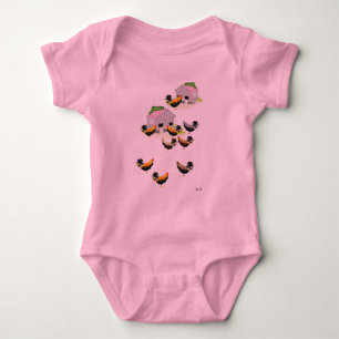 Baby Jersey Bodysuit :  Day with the Chickens