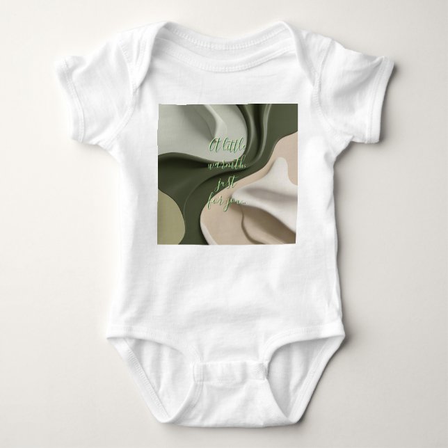Baby jersey bodysuit in stylish graphic (Front)