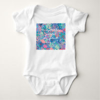 Baby jersey bodysuit in stylish graphic