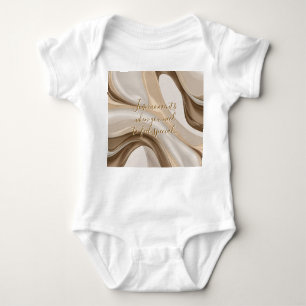 Baby jersey bodysuit in stylish graphic