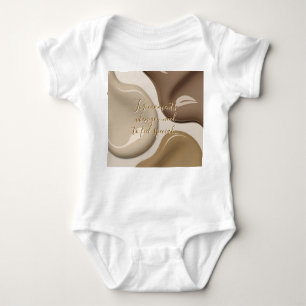Baby jersey bodysuit in stylish graphic