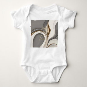 Baby jersey bodysuit in stylish graphic