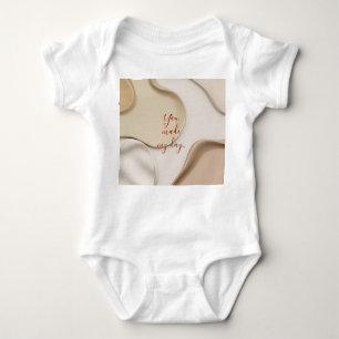 Baby jersey bodysuit in stylish graphic