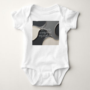 Baby jersey bodysuit in stylish graphic