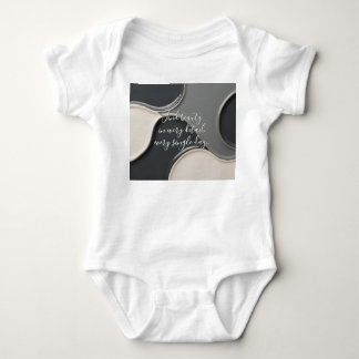 Baby jersey bodysuit in stylish graphic