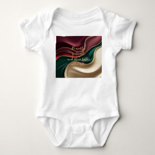 Baby jersey bodysuit in stylish graphic