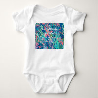 Baby jersey bodysuit in stylish graphic