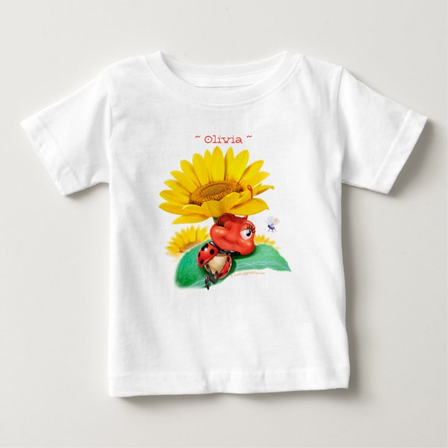 Baby Jersey T Sleepy Ladybug/Sleepy Ladybird T-Shirt (Front)