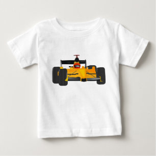 Baby jersey with race car grphic on front. T-Shirt