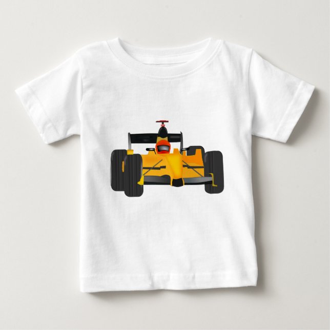 Baby jersey with race car grphic on front. T-Shirt (Front)