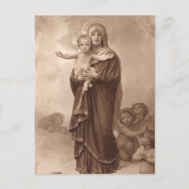 Baby Jesus and Mother Mary Postcard (Front)