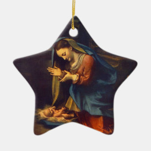 BABY JESUS CERAMIC TREE DECORATION