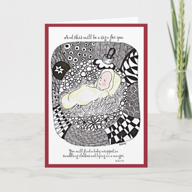 Baby Jesus Christmas Card (Front)