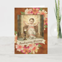 Baby Jesus Eucharist Chalice Floral