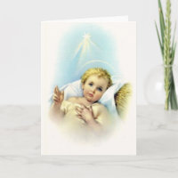 Baby Jesus in Manger Shining Star Halo Fleece Blan
