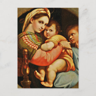 Baby Jesus in Mary's Arms Postcard