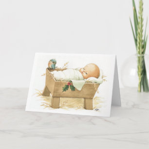Baby Jesus Merry Christmas Greeting Card