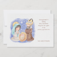 Baby Jesus Nativity Christmas Card