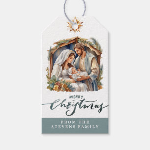 Baby Jesus Nativity Gift Tags