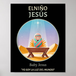 Baby Jesus Nativity - Light Of The World _ El Niño Poster