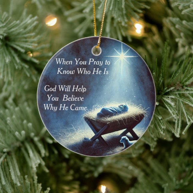 Baby Jesus Nativity Ornament (Tree)