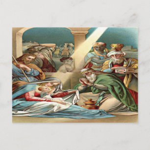 baby jesus postcard