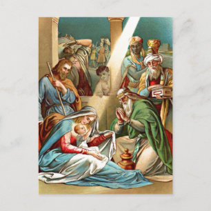 baby jesus postcard