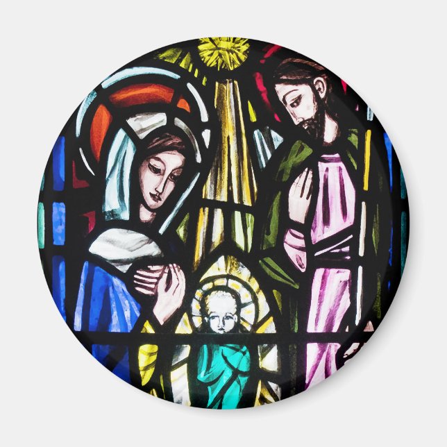 Baby Jesus Stained Glass from St. Michael's Church Magnet (Front)