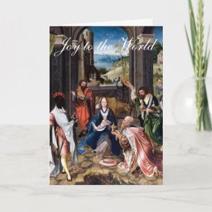 Baby Jesus with the Maji Christmas greeting Holiday Card