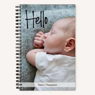 Baby Journal with Photo and name Custom