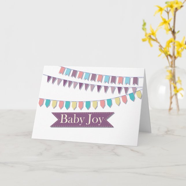 Baby Joy Card (Yellow Flower)