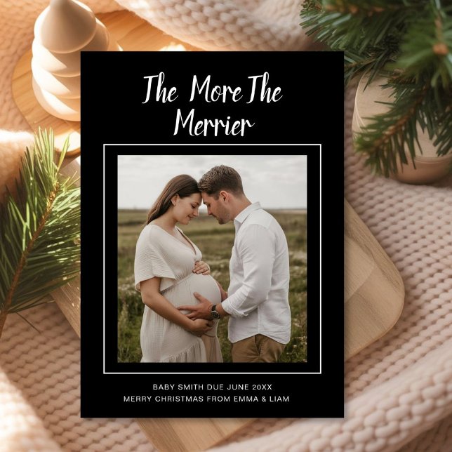 Baby Joy on the Way | Christmas Photo Announcement (Creator Uploaded)